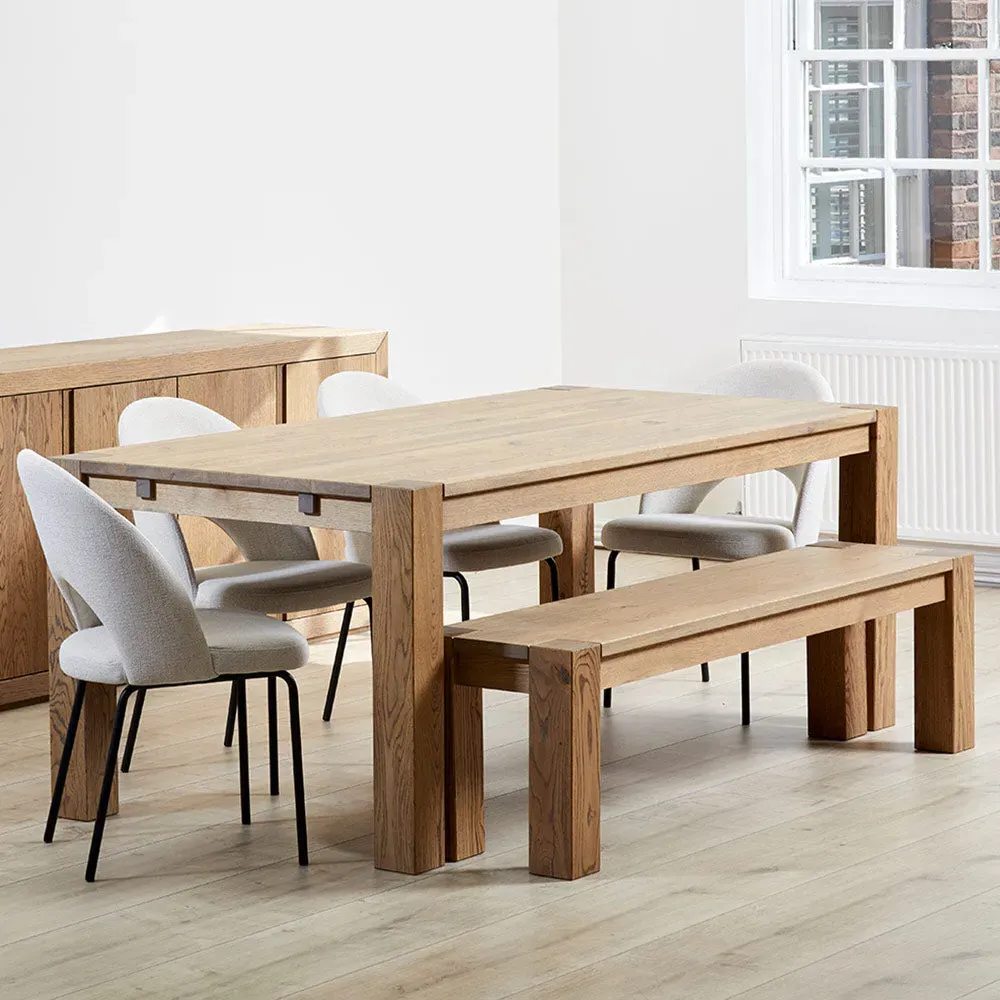 Varis Extendable Dining Table - Oak, Solid Wood product