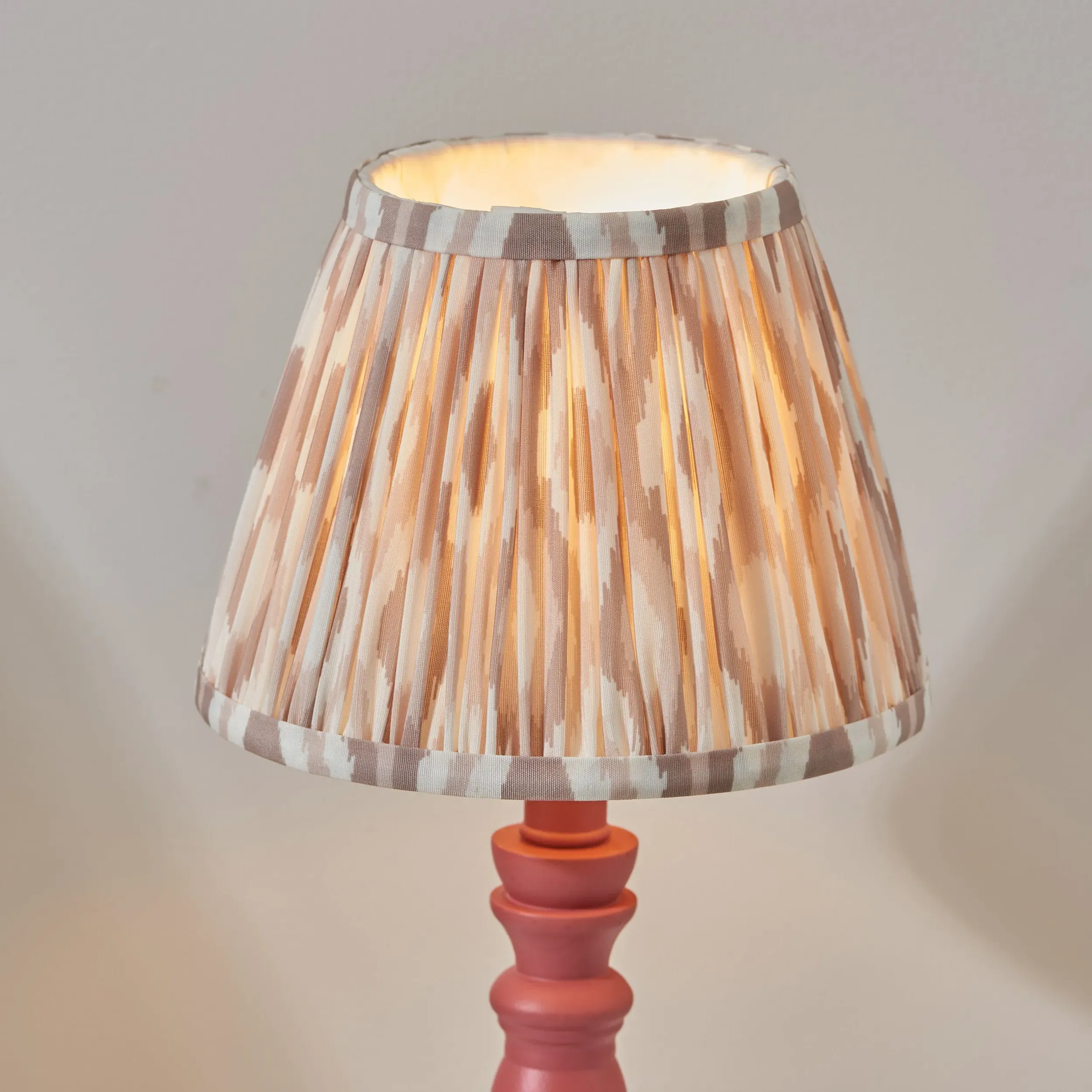 Ville Ikat Table Lamp - Pink, Wood alternate view