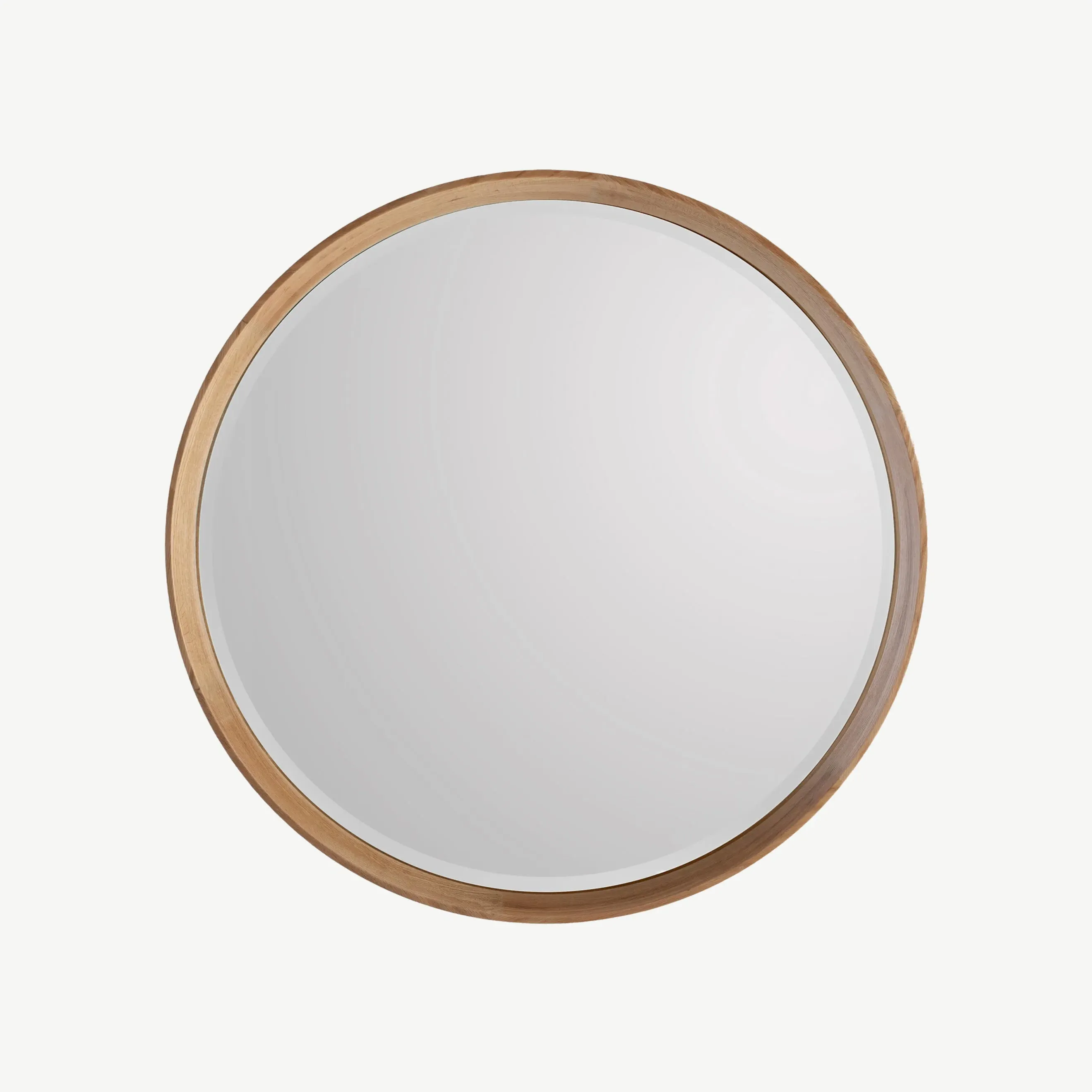 Warsaw Small Round Mirror - Oak, Solid Wood product