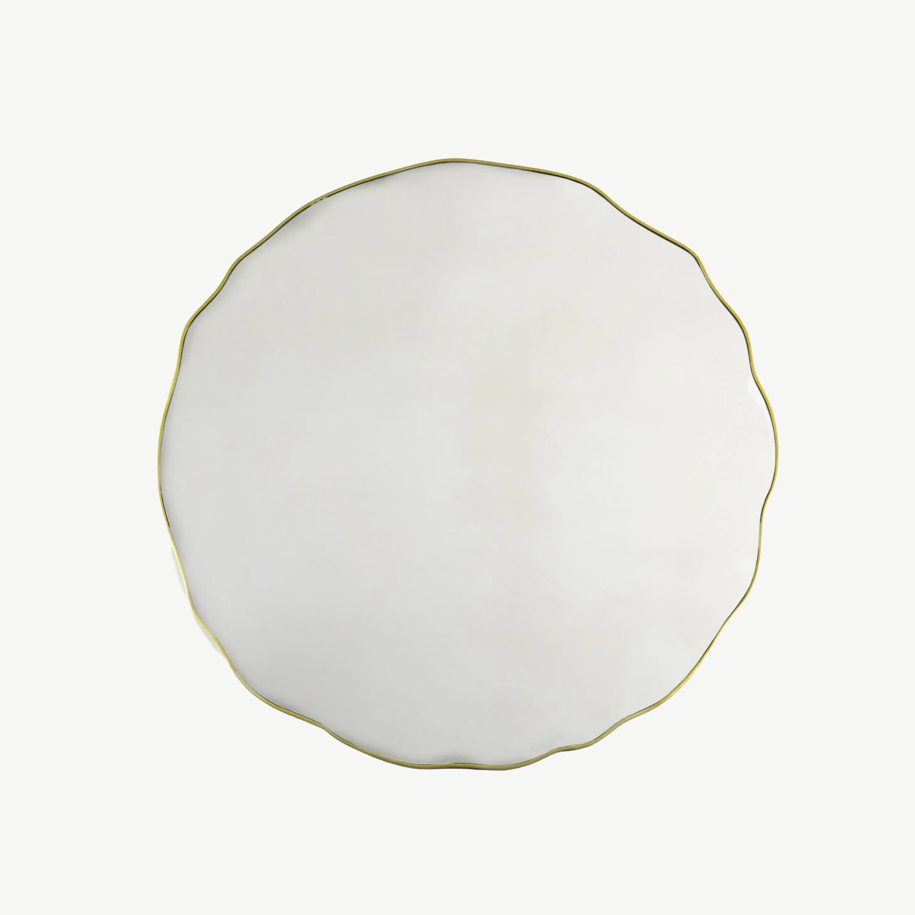 Wellington Round Wavy Edge Mirror - Champagne alternate view