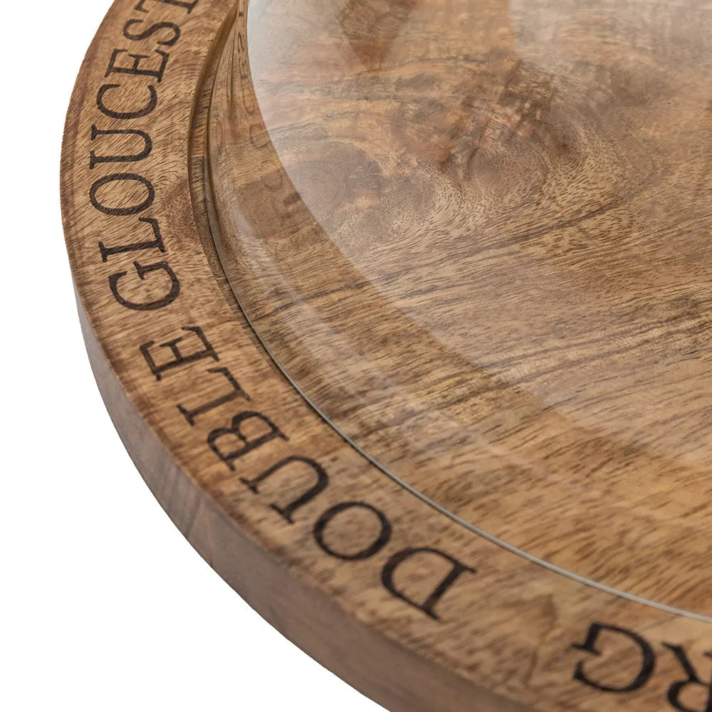 Wells Cheese Dome - Mango Wood, Glass alternate view