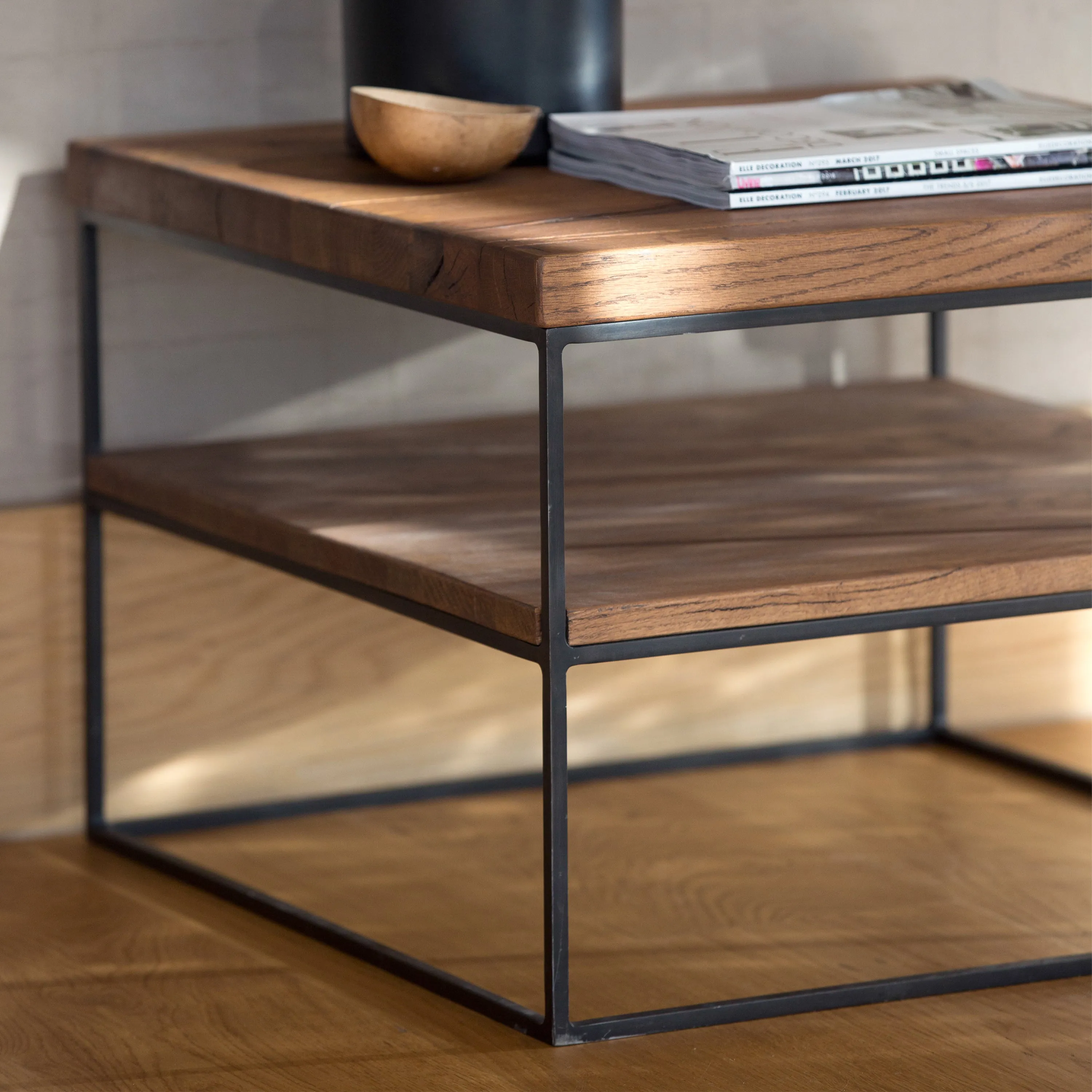 York Lamp Table - Oak, Metal alternate view