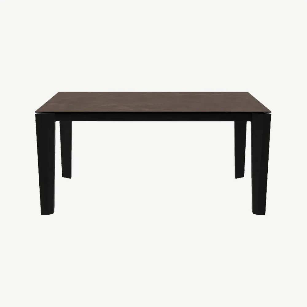 Alpha Extendable Dining Table - Bronze Ceramic, Matt Black product