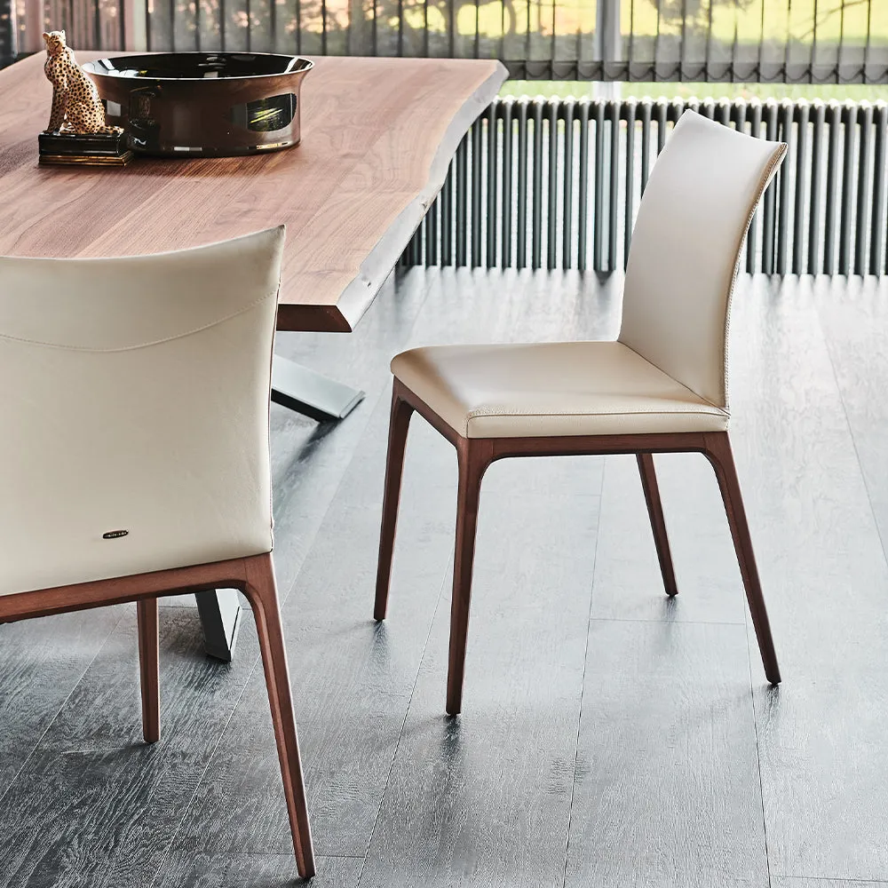 Arcadia Dining Chair - Lino Leather, Solid Wood alternate view