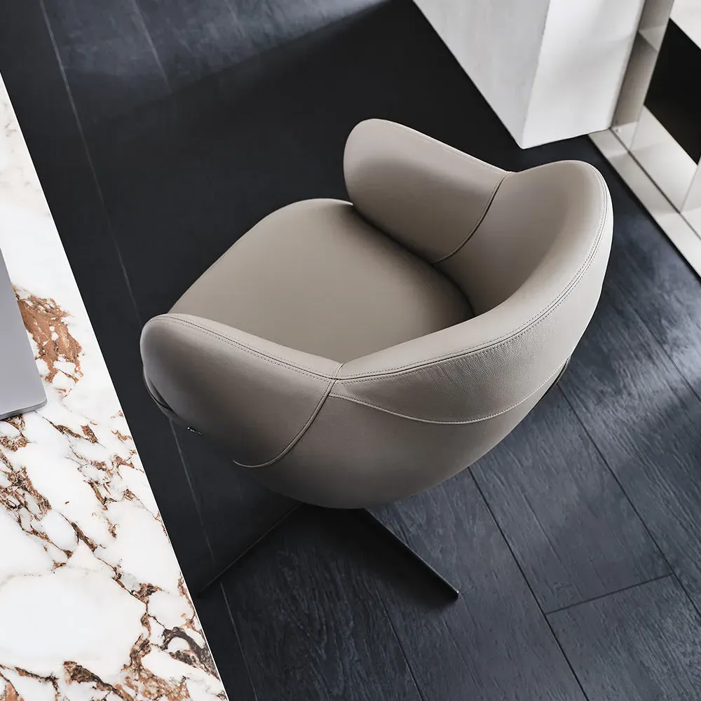 Bombe X Swivel Chair - Lacquered Steel alternate view