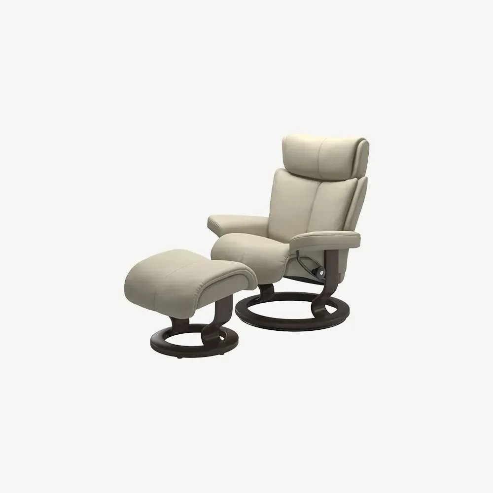 Stressless Magic Reclining Chair and Stool product