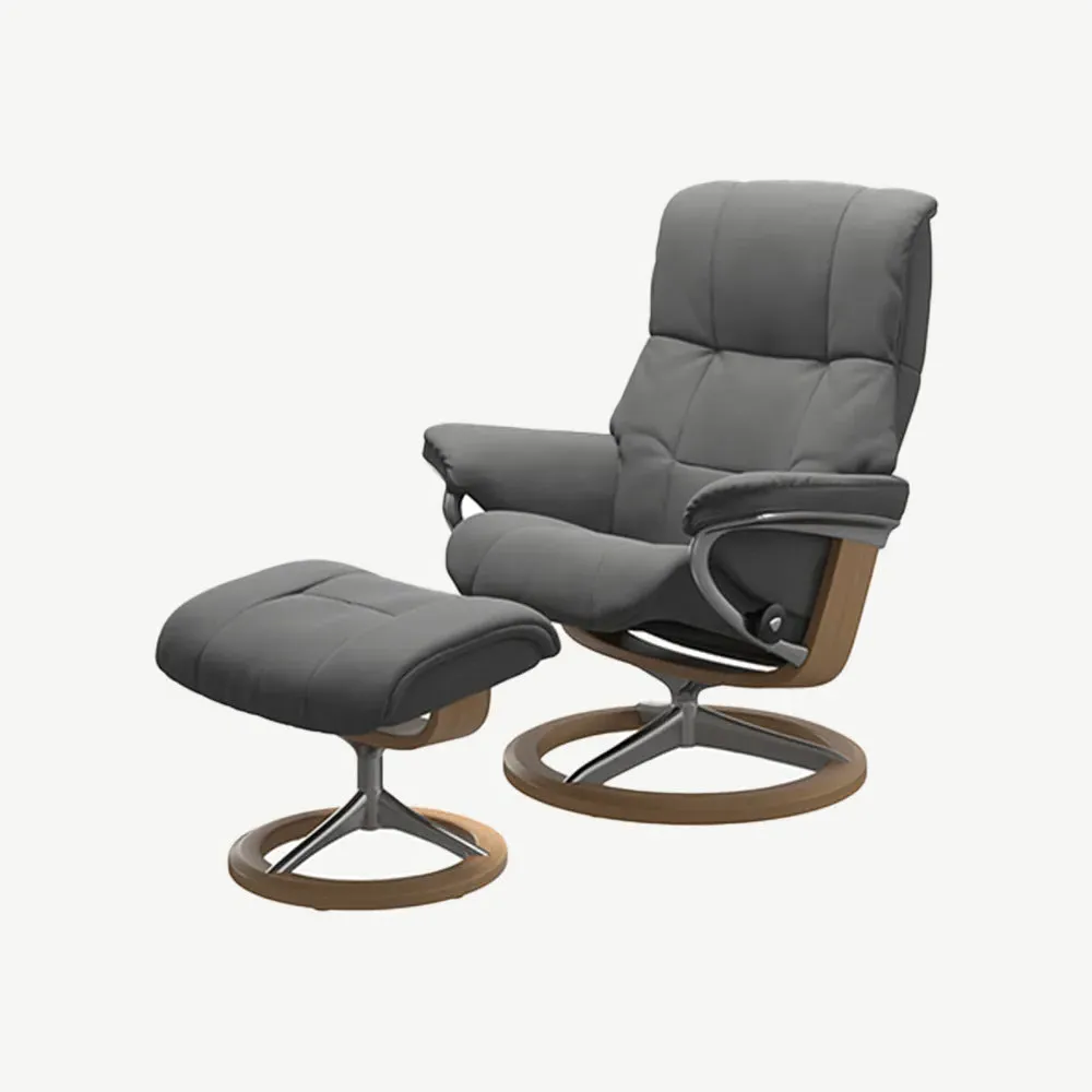 Stressless Mayfair Signature Small Reclining Chair and Stool product