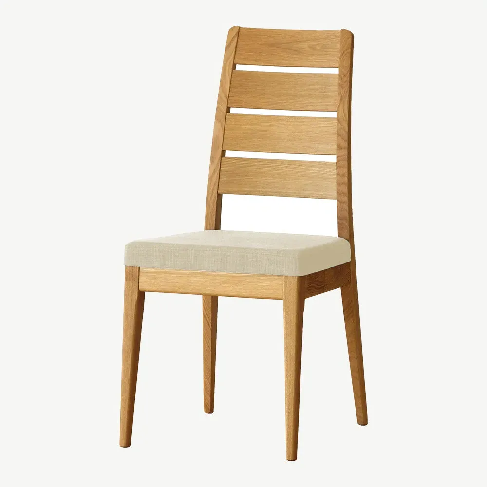 Romana Ladder Back Dining Chair - Solid Oak alternate view
