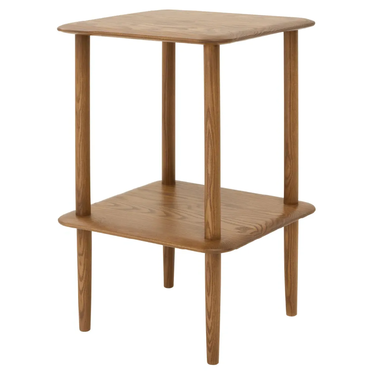Stack Lamp Table with Shelf - Mahogany alternate view