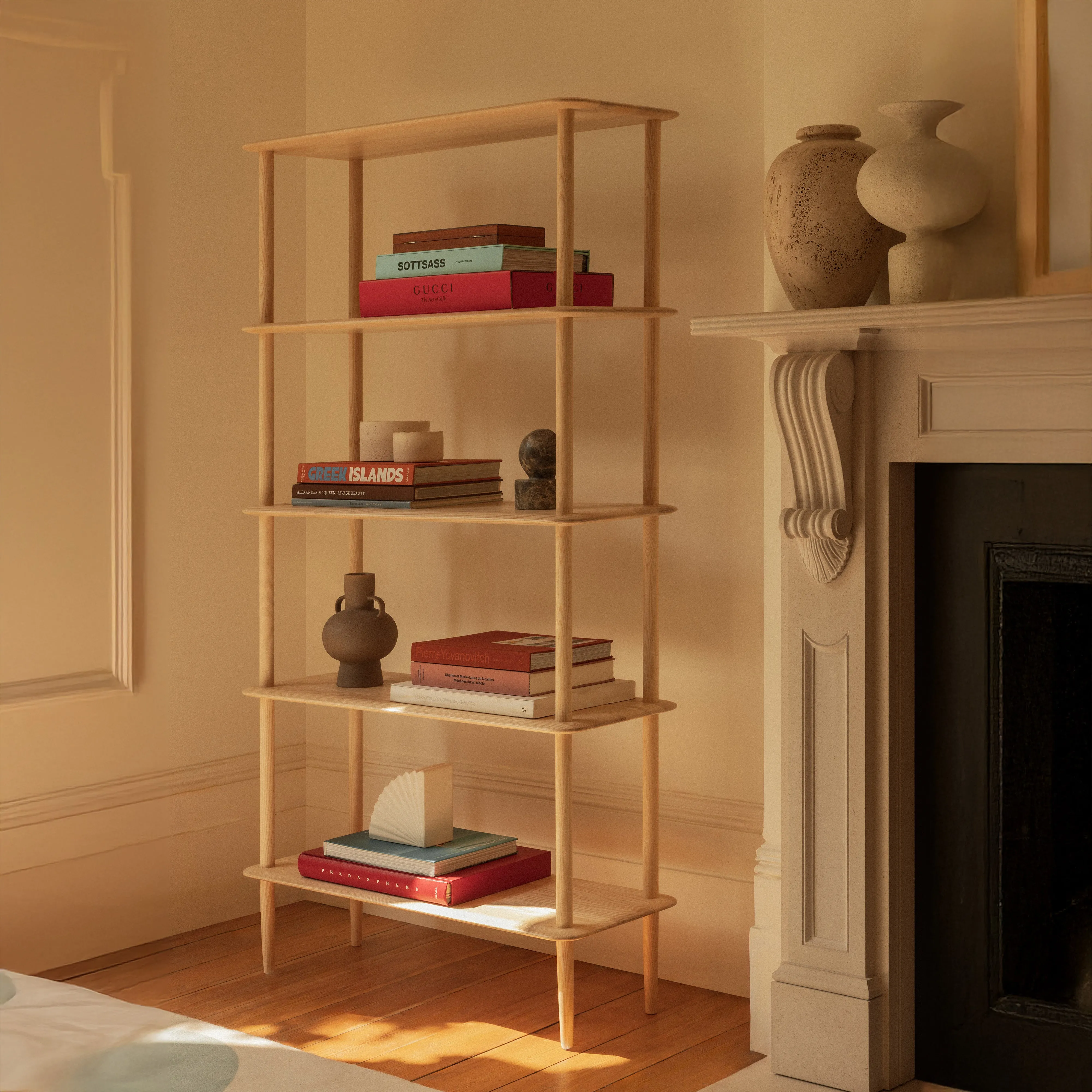 Stack Shelving Unit - Mahogany product