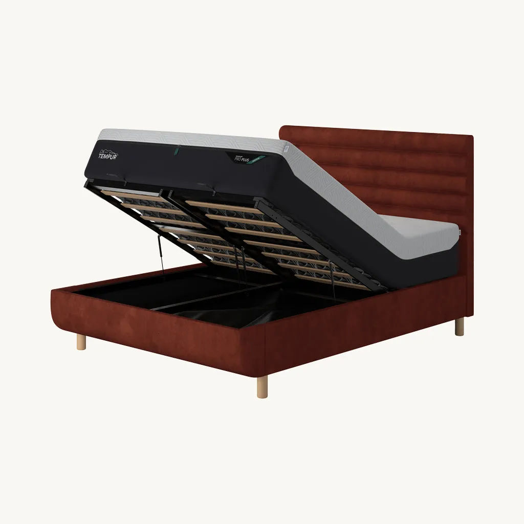 Arc Vectra Super King Ottoman Bed with Storage - Dark Brown product
