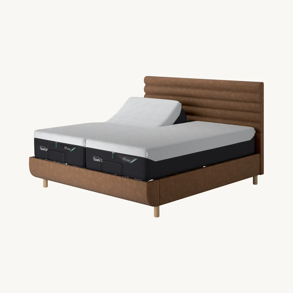 TEMPUR Arc Vectra King Size Adjustable Bed - Light Brown product