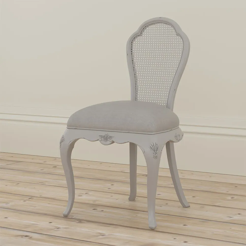 Etienne Bedroom Chair - Grey, Poplar & Birch Wood alternate view