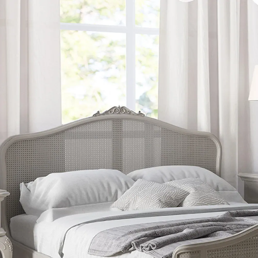 Etienne Rattan Double Headboard - Grey, Poplar & Birch alternate view
