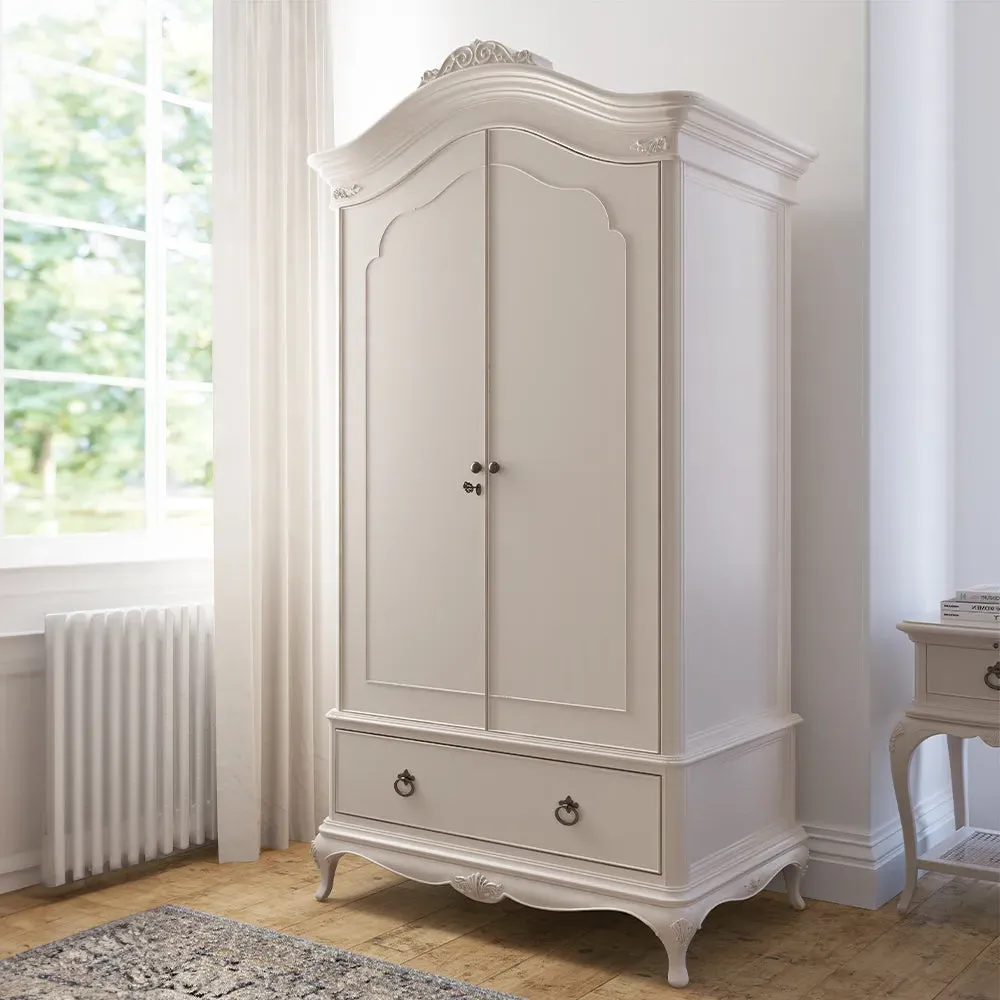 Ivory Double Wardrobe - Ivory, Solid Wood product