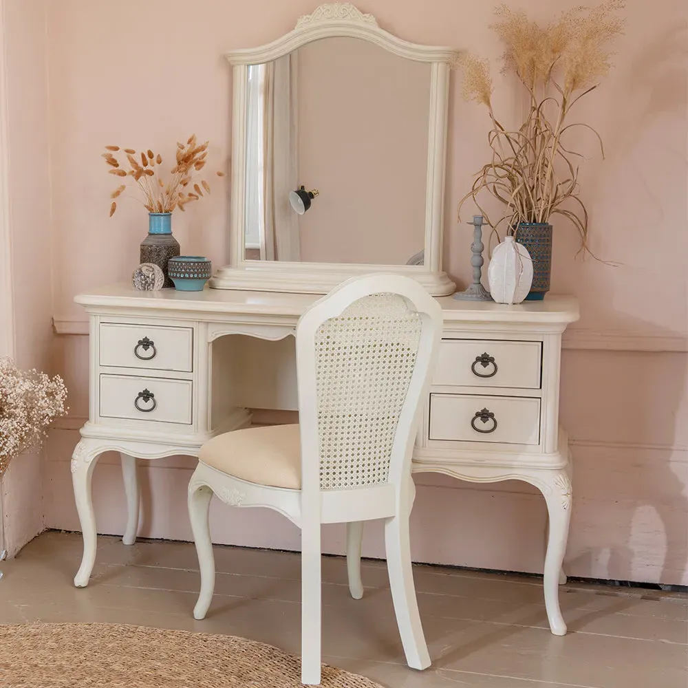 Ivory Rectangular Vanity Mirror - Birch Veneer product