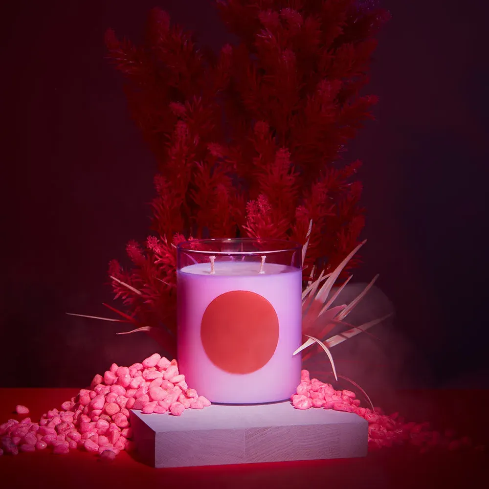 Orris Root & Amber Two-Wick Candle - Pink, Glass alternate view