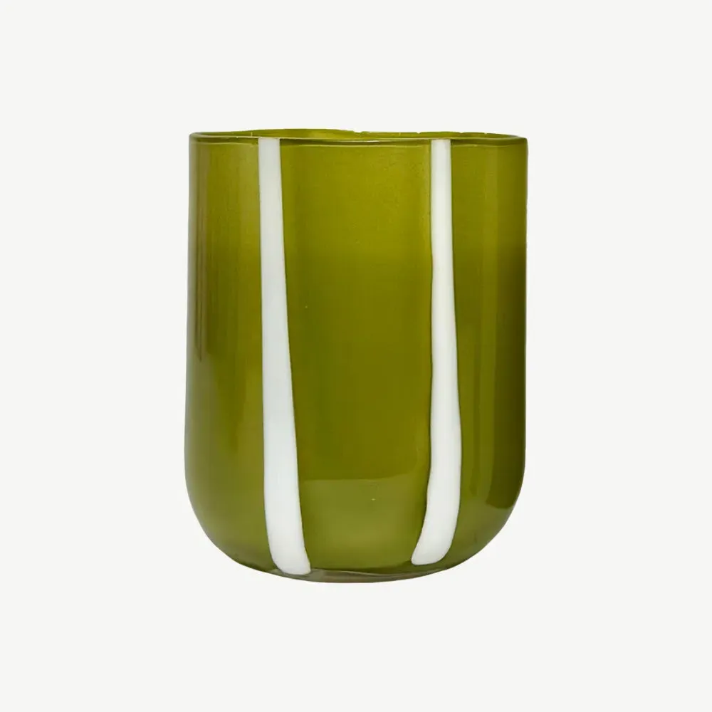 Stripe Glass Tumbler - Green product