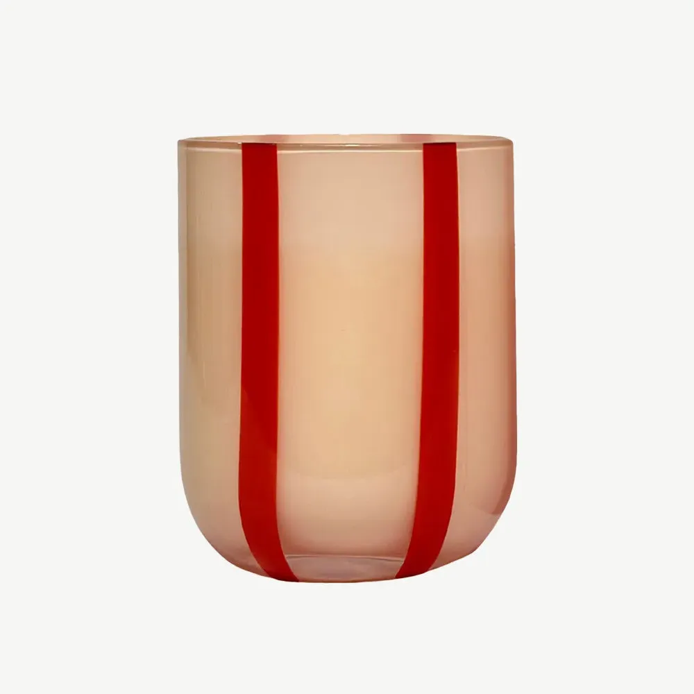 Stripe Glass Tumbler - Pink product