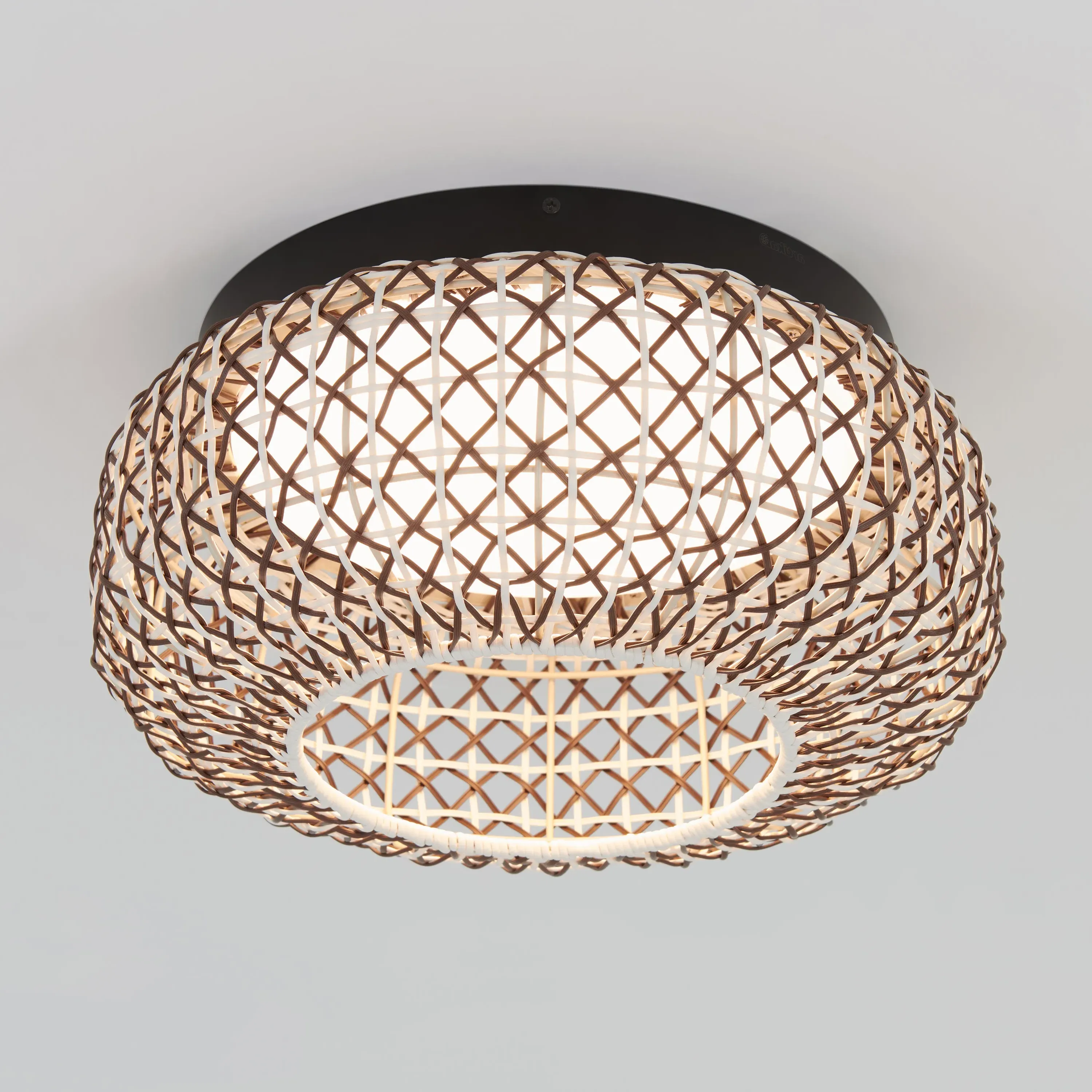 Benson 39 cm LED Flush Mount Ceiling Light 5 CCT - Rattan product