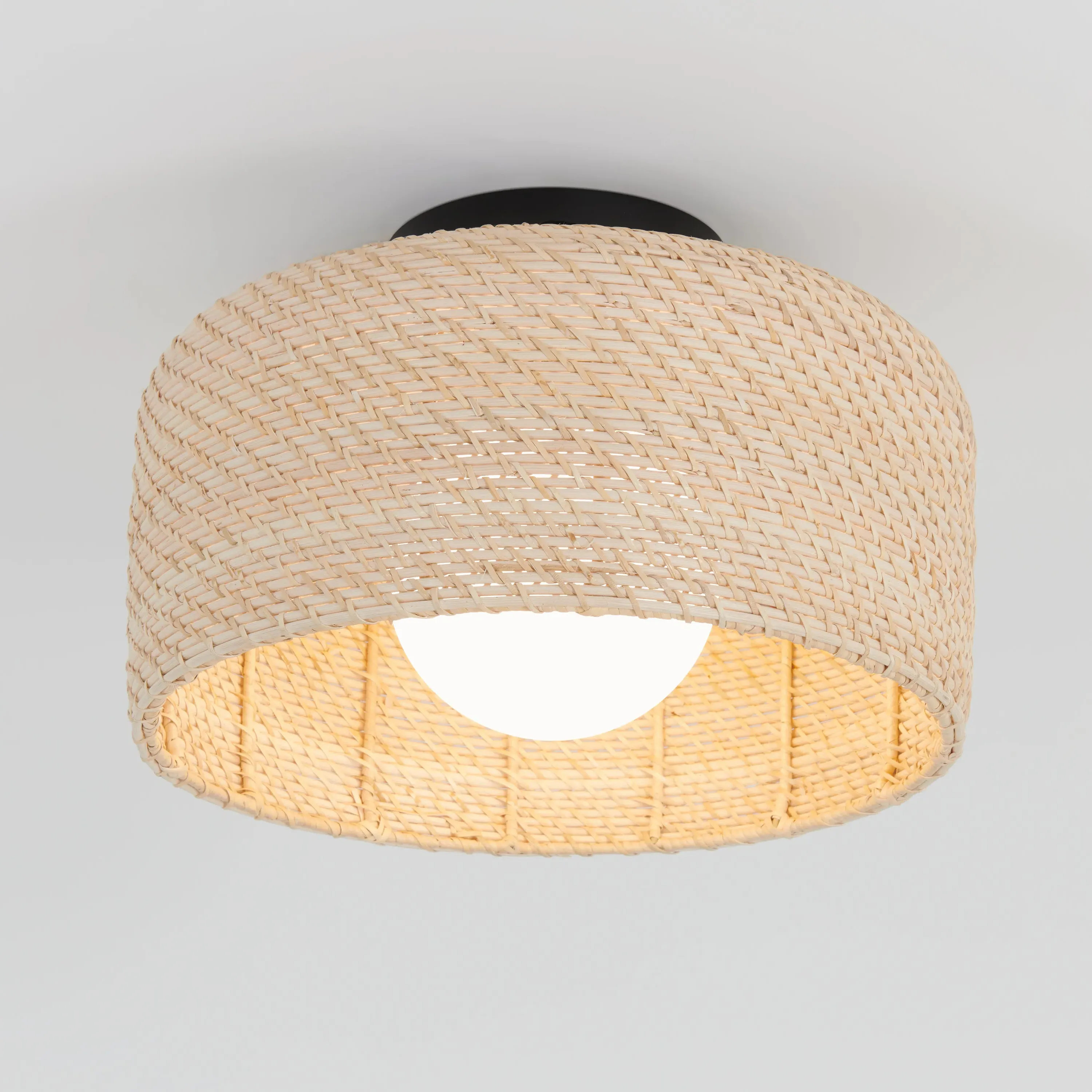 Emiko Round LED Flush Mount Ceiling Light 5 CCT - Rattan product