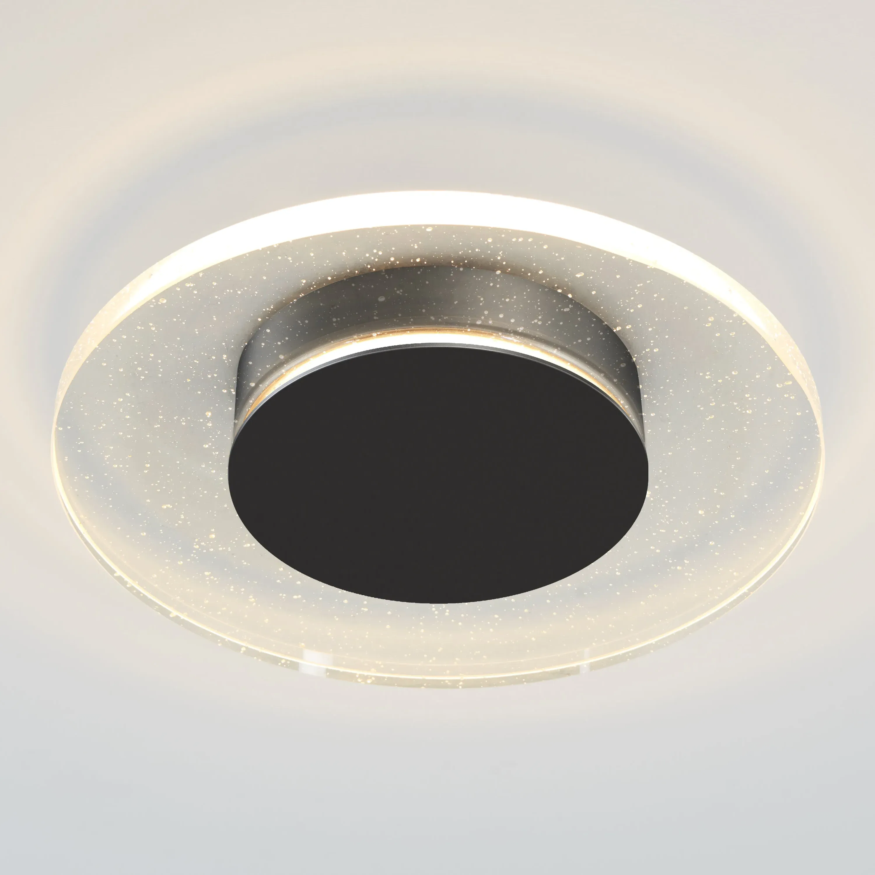 Essence Disk LED Flush Mount Ceiling Light - Gold, Glass product