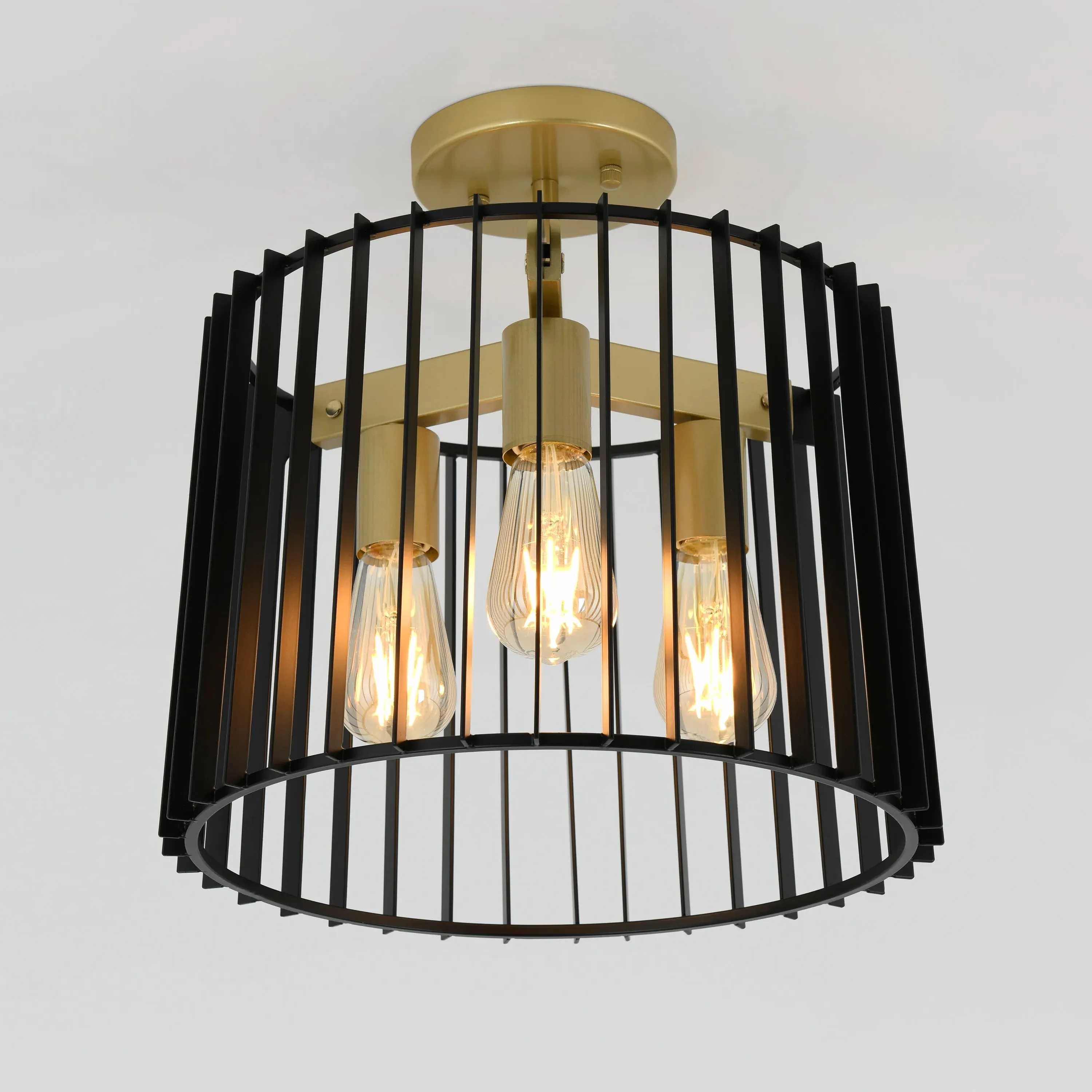 Gatsby 14 in. LED Flush Mount Ceiling Light - Gold, Stainless Steel product