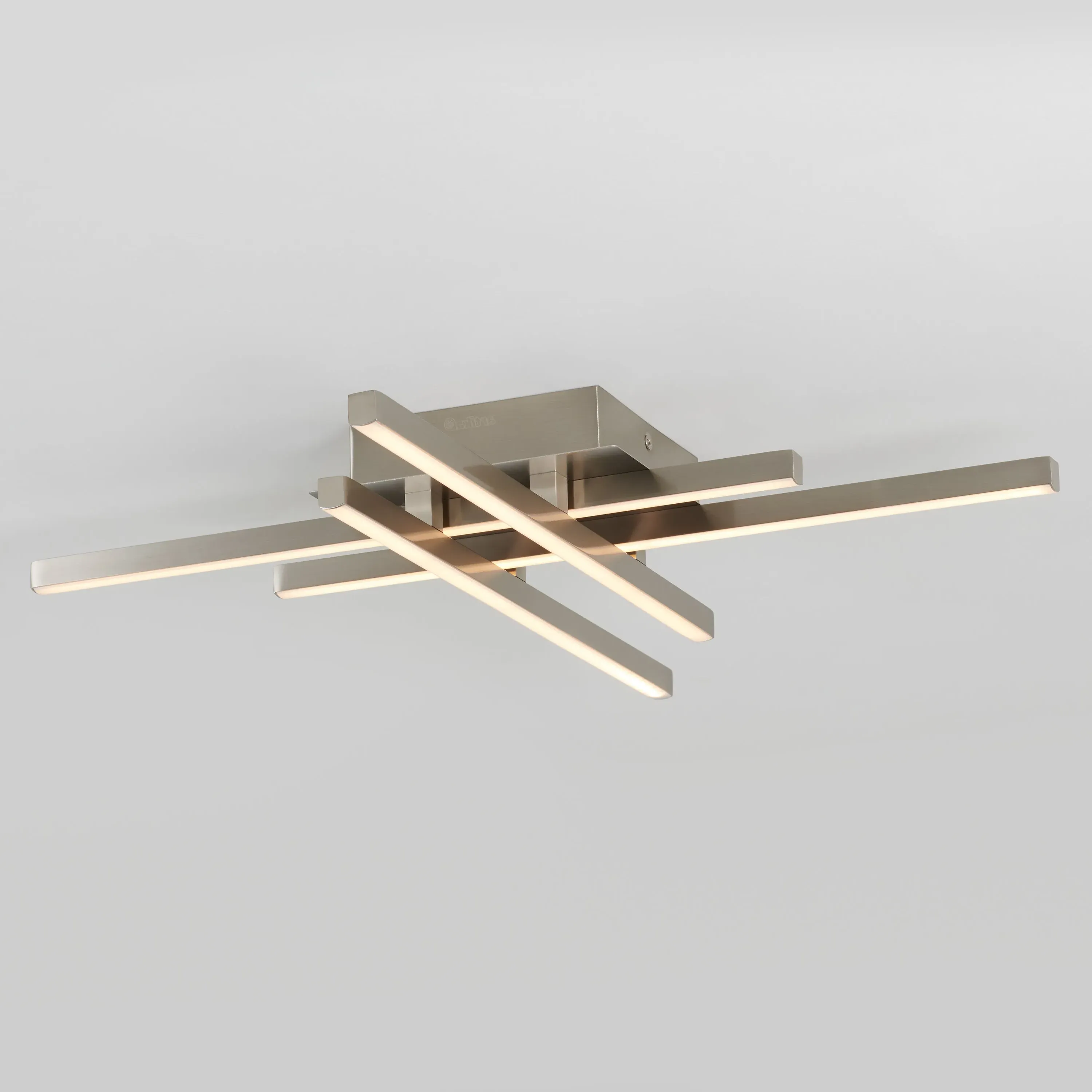 Grid 20 in. LED Flush Mount Ceiling Light - Brushed Nickel product