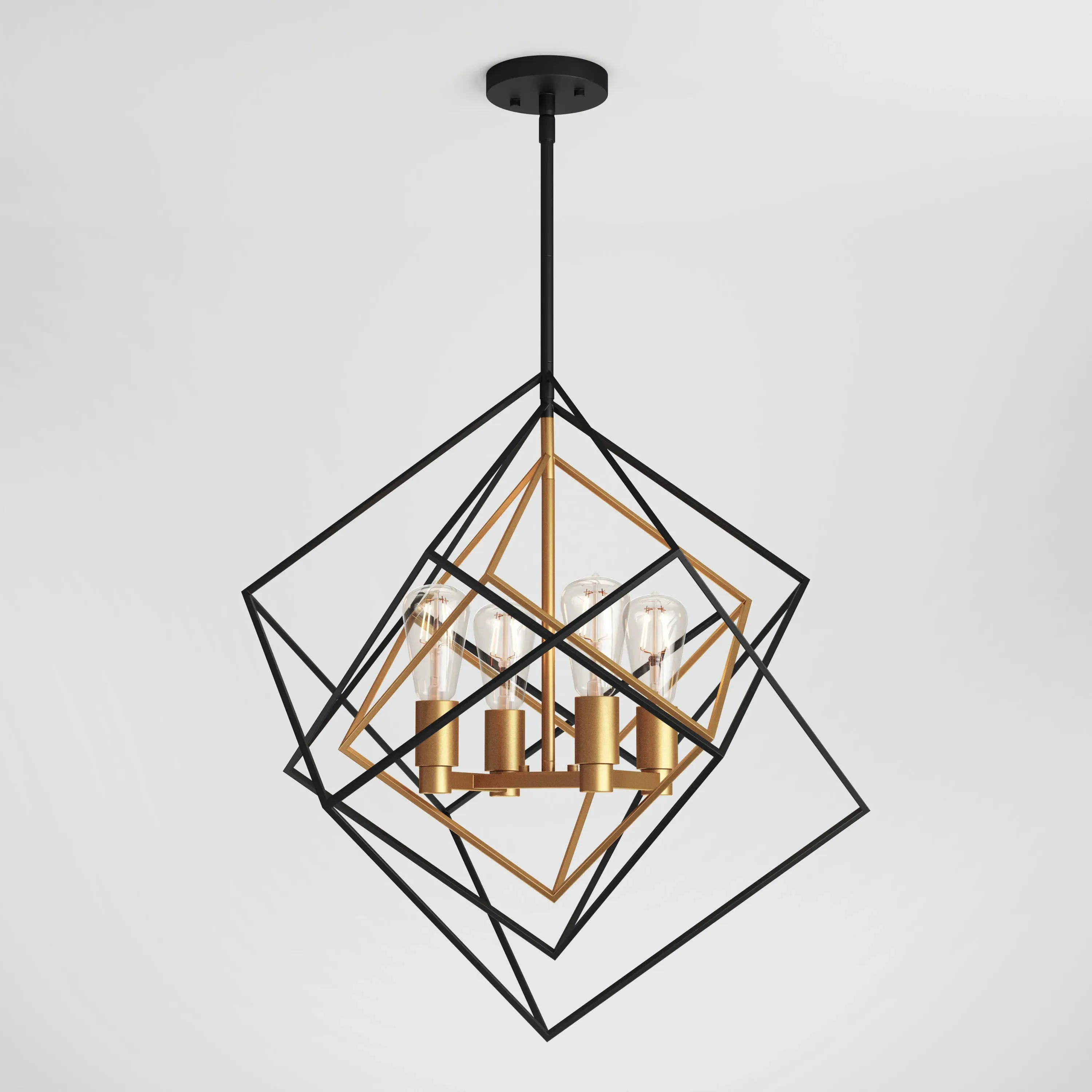 Harmonium Geometric Pendant Light - Black, Steel product