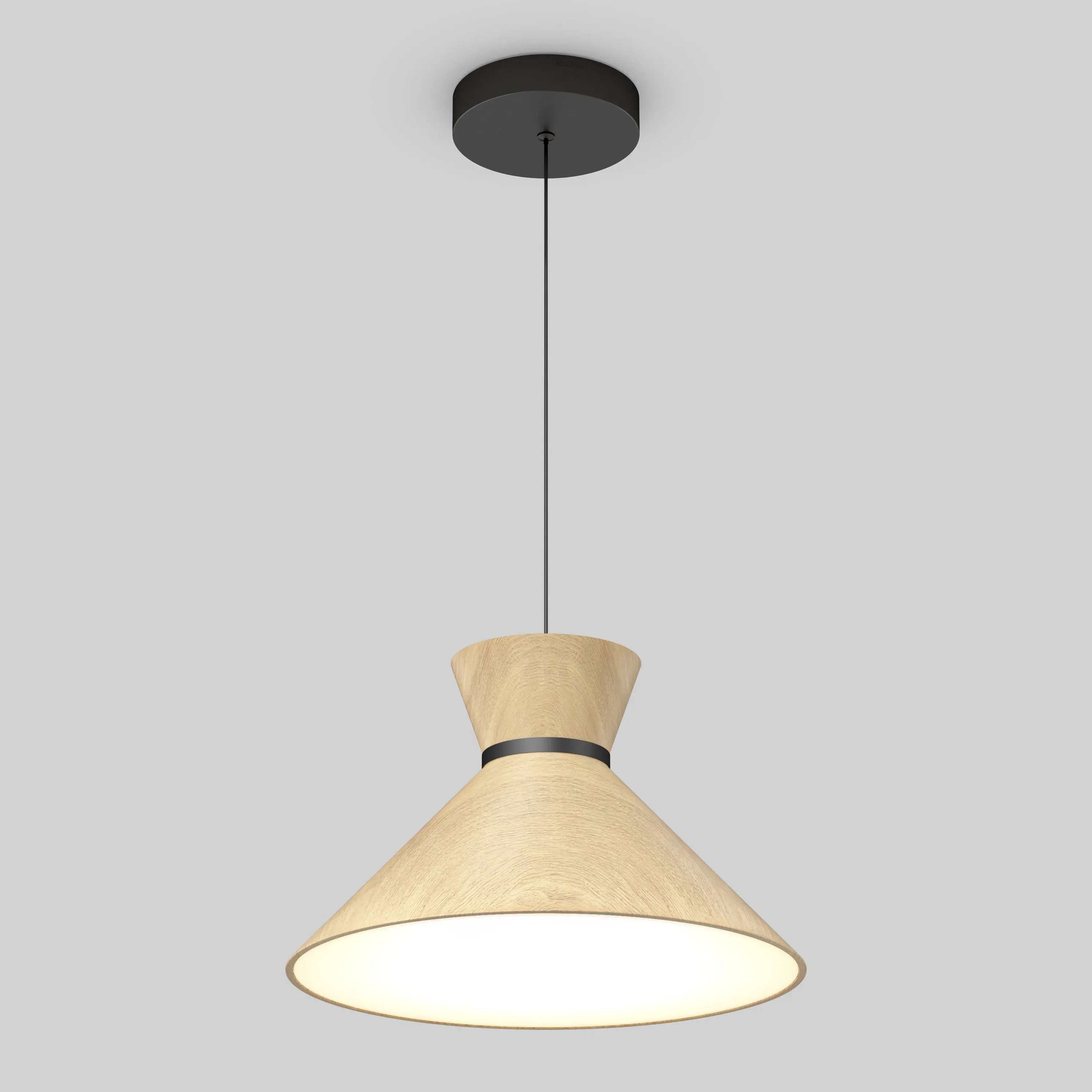 Inoa LED Pendant Light 5 CCT - Black, Wood product