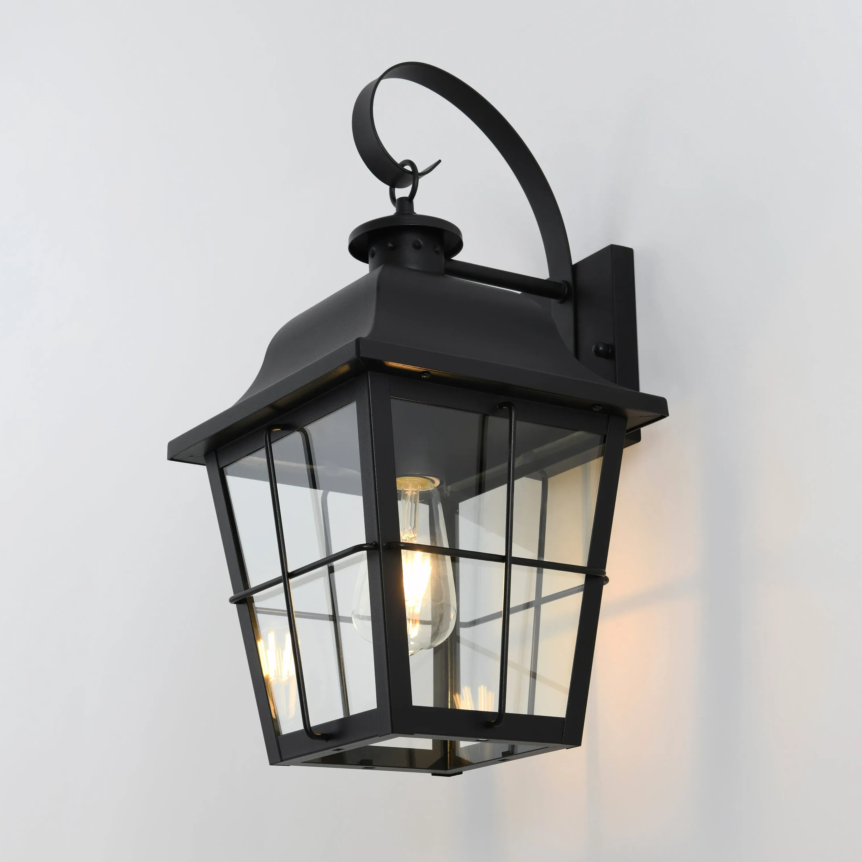 Jatoba Outdoor Wall Lantern Light - Black, Aluminum product