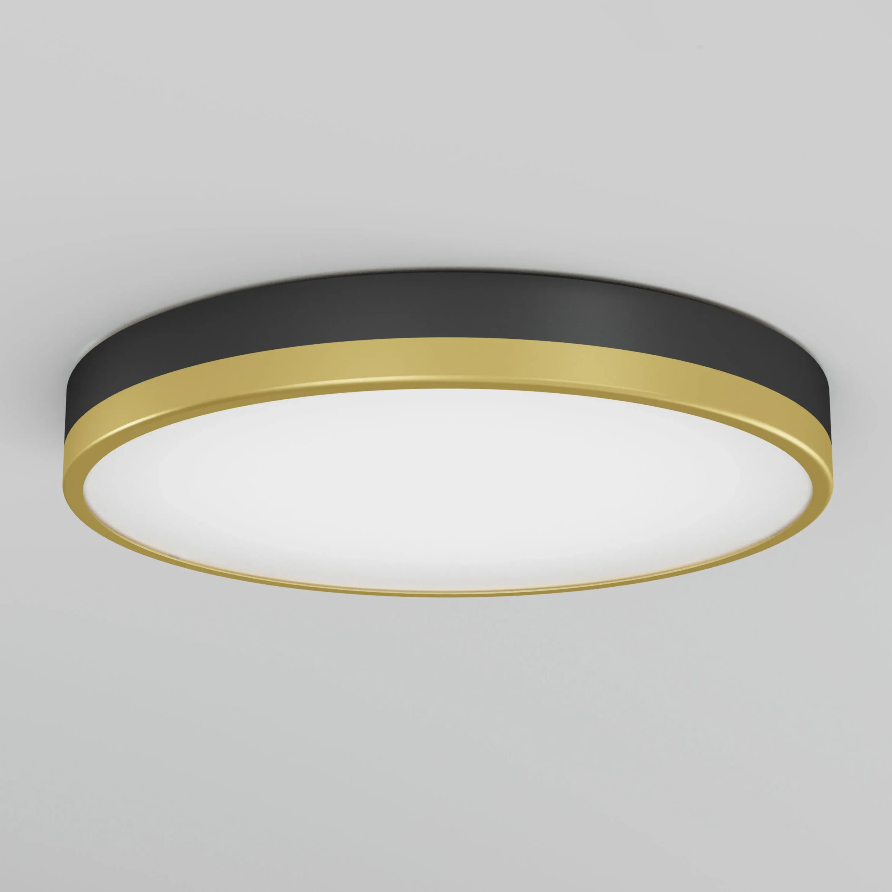 Kent 15 in. LED Flush Mount Ceiling Light - Black, Gold product