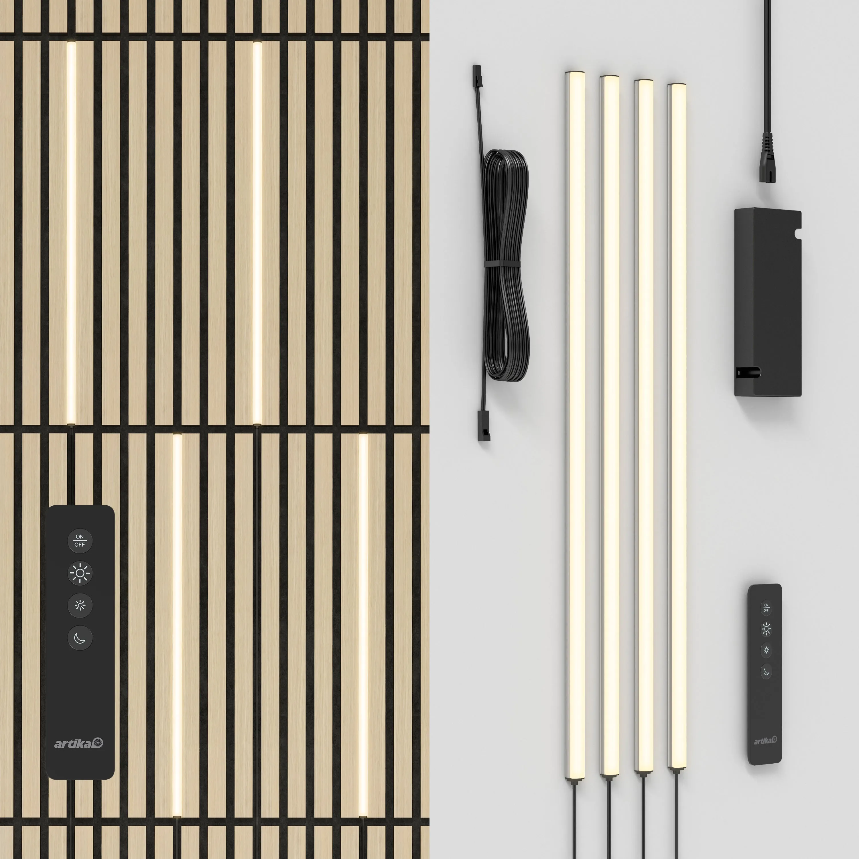 Lumilok LED Wall Panel Light with Remote - Pack of 4 product