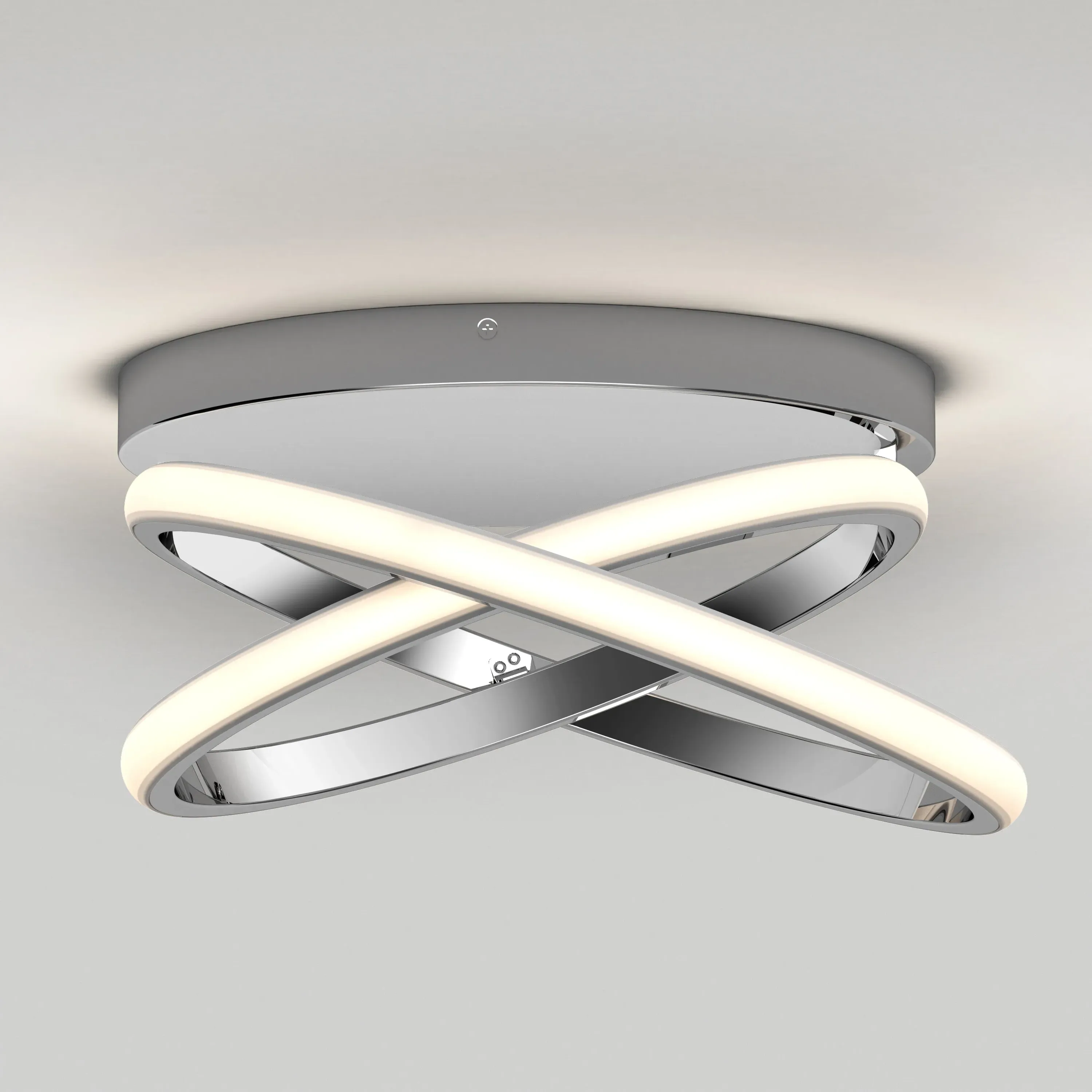 Orbia 36cm LED Flush Mount Ceiling Light - Chrome product