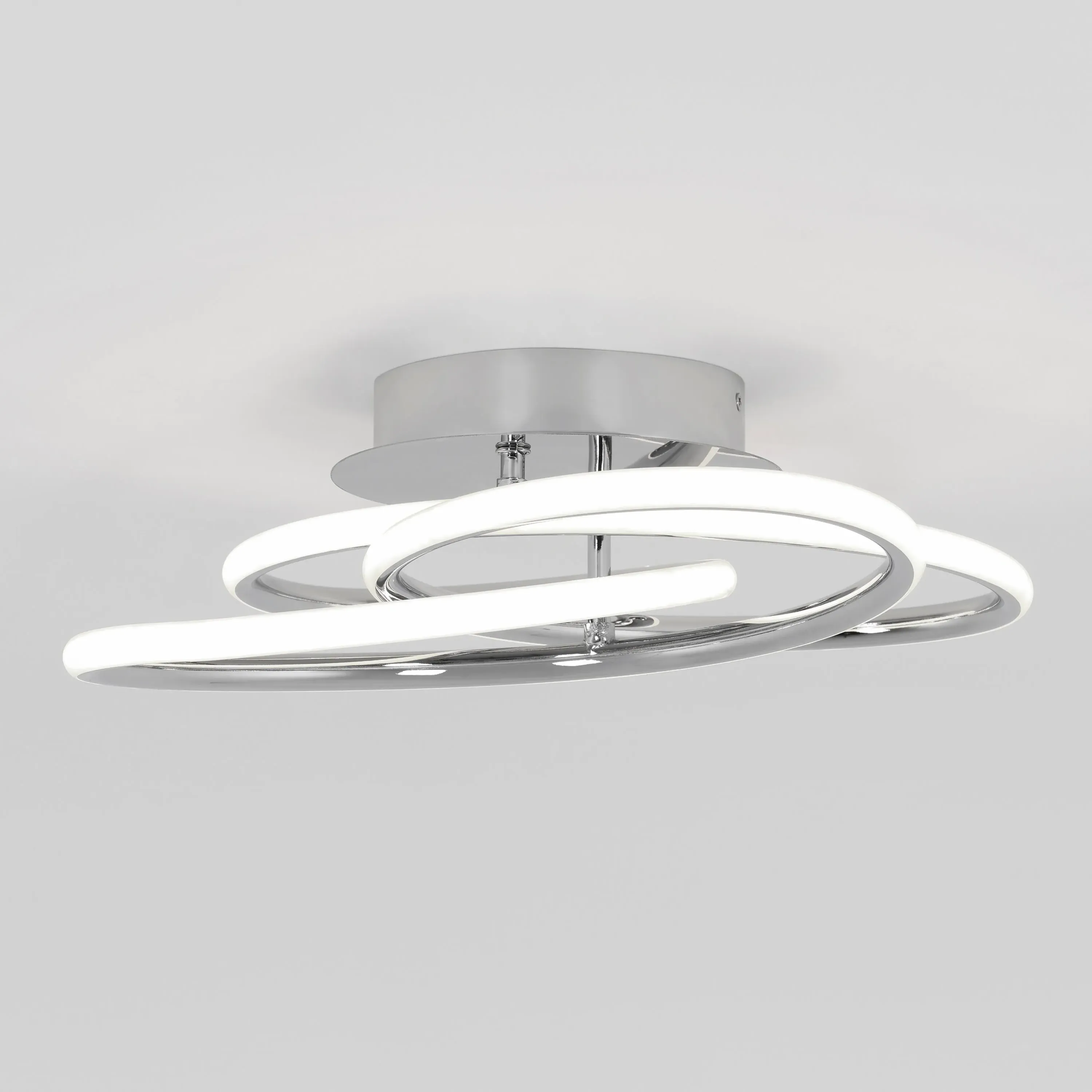 Swirl Butterfly 42cm LED Flush Mount Ceiling Light - Chrome product