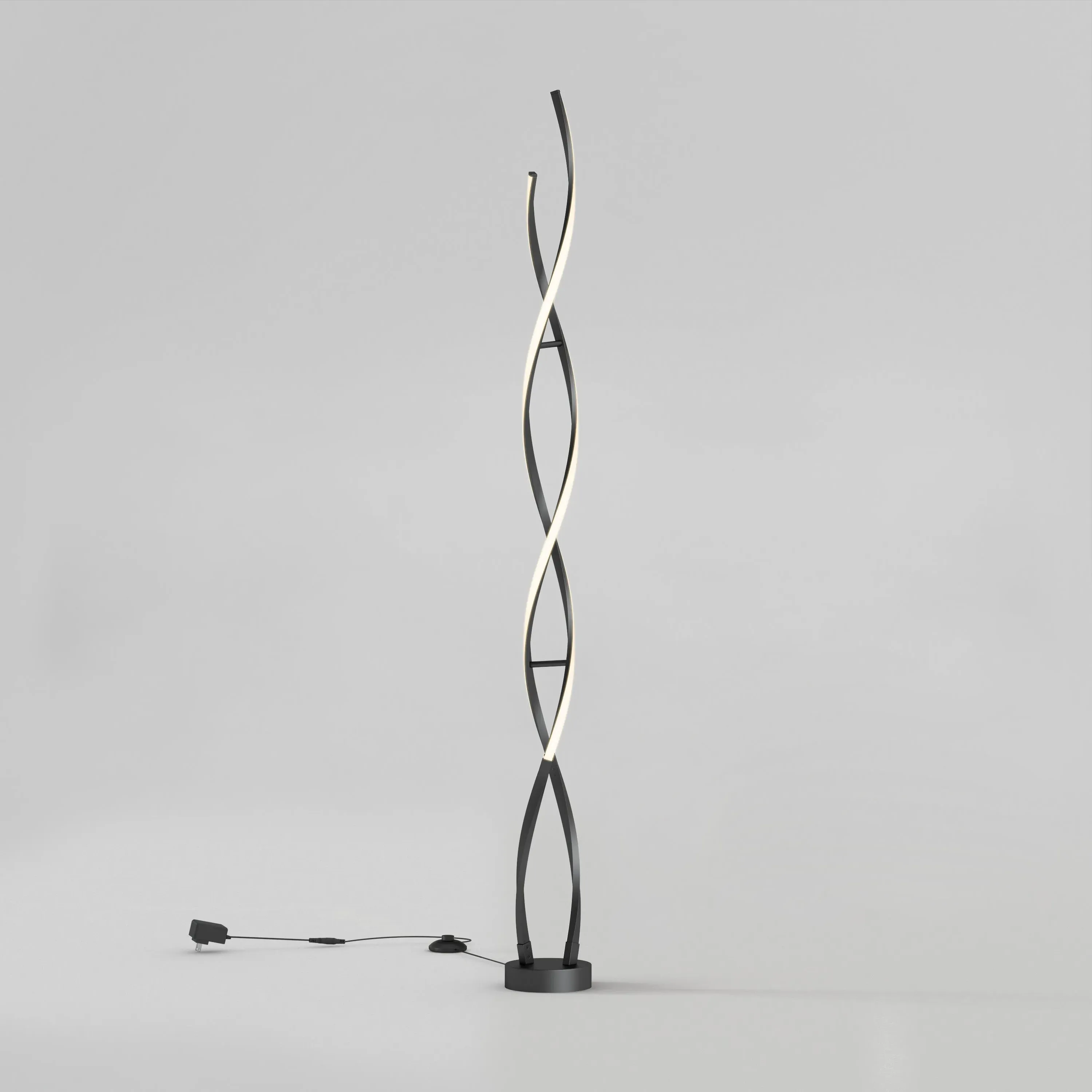 Swirl LED Floor Lamp - Chrome product