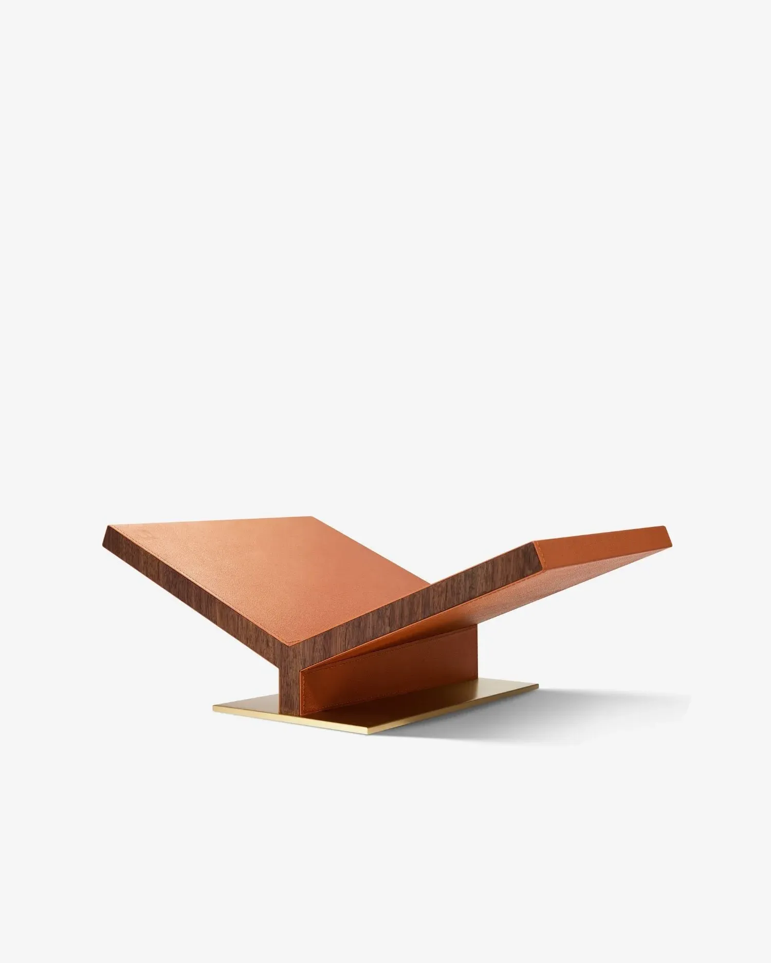 Collector Classic Bookstand - Camel, Pebbled Leather product