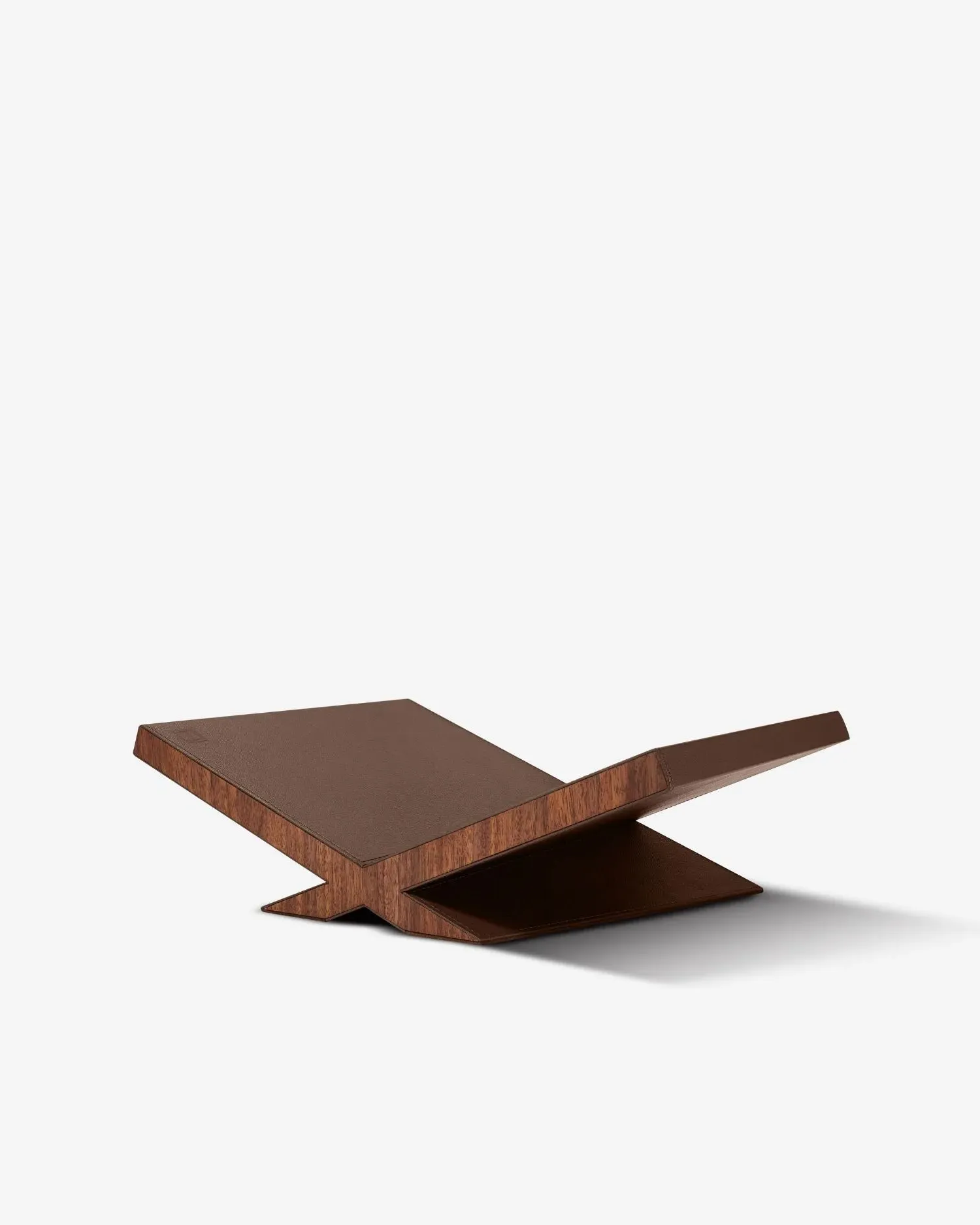 Culture Classic Bookstand - Brown, Walnut & Pebbled Leather product