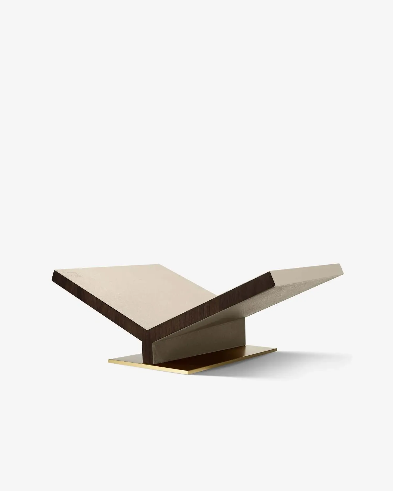 Collector Classic Bookstand - Stone, Pebbled Leather product