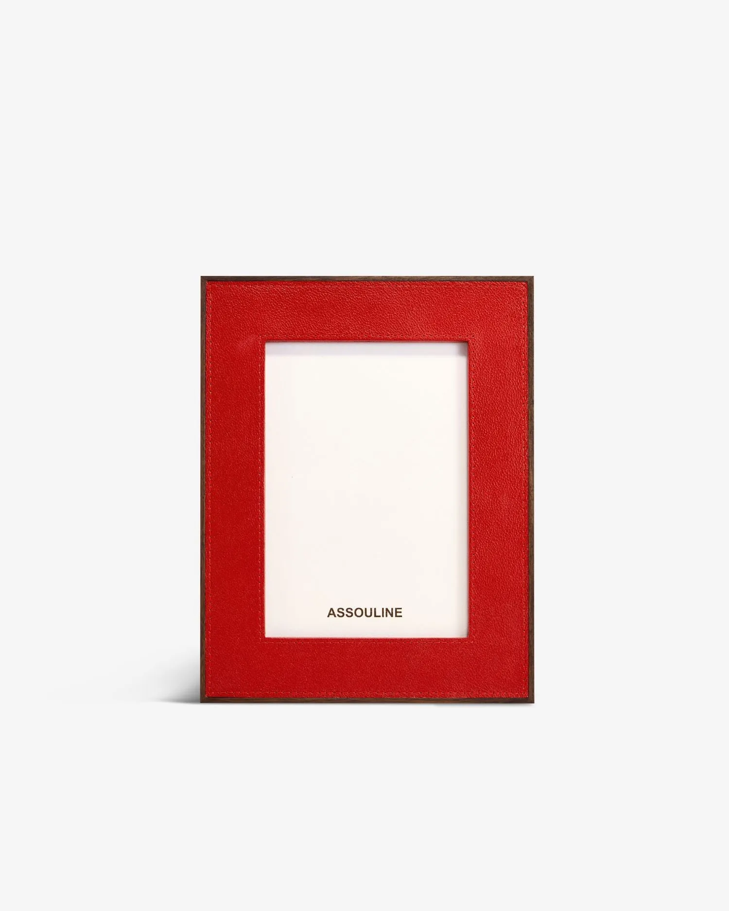 Heritage Photo Frame - Red, Pebbled Leather product