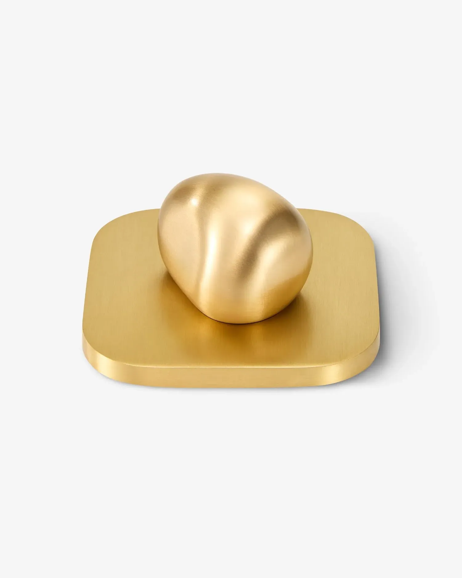 Library Pebble Candle Lid - Brass product