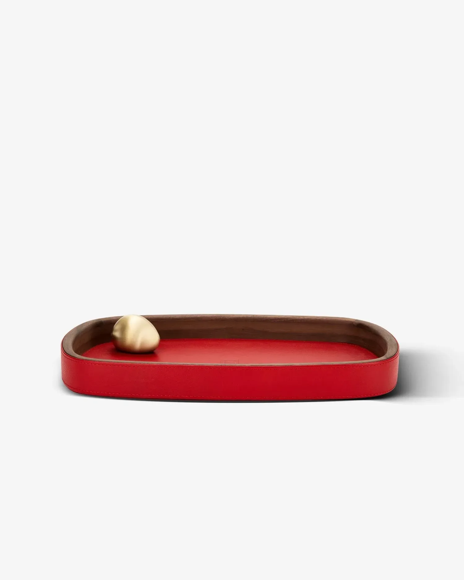 Pebble Accessory Tray - Red, Leather product