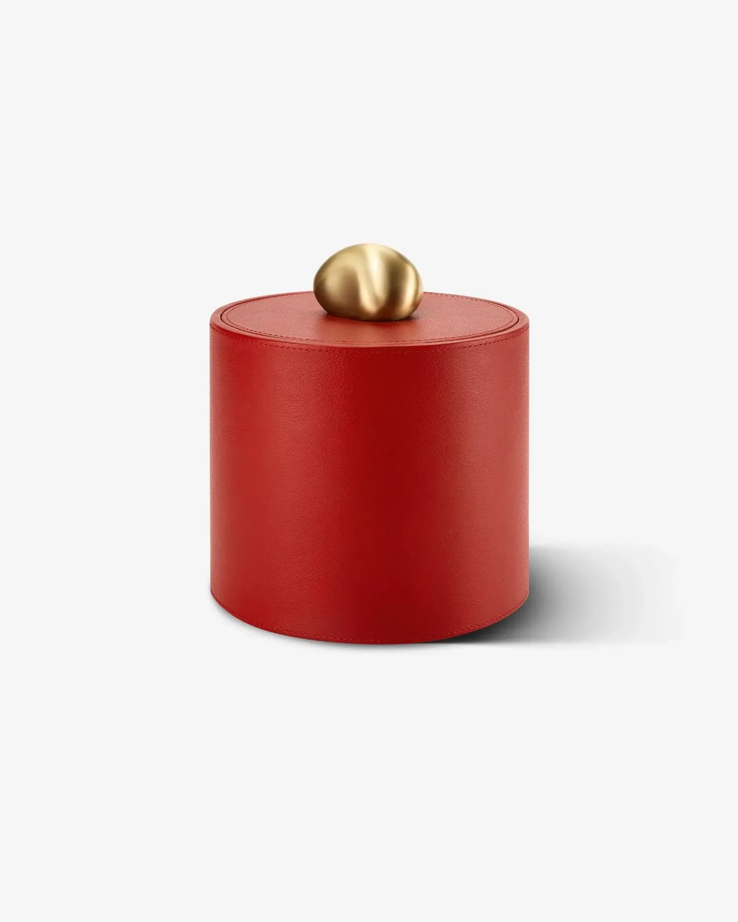 Pebble Trinket Box - Red, Leather product
