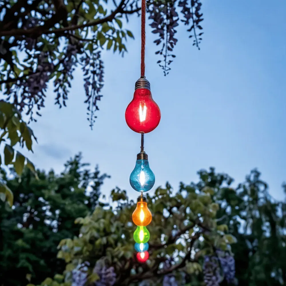 10 Jute Rope Festoon Lights - Multi-Colour, 3.6m alternate view