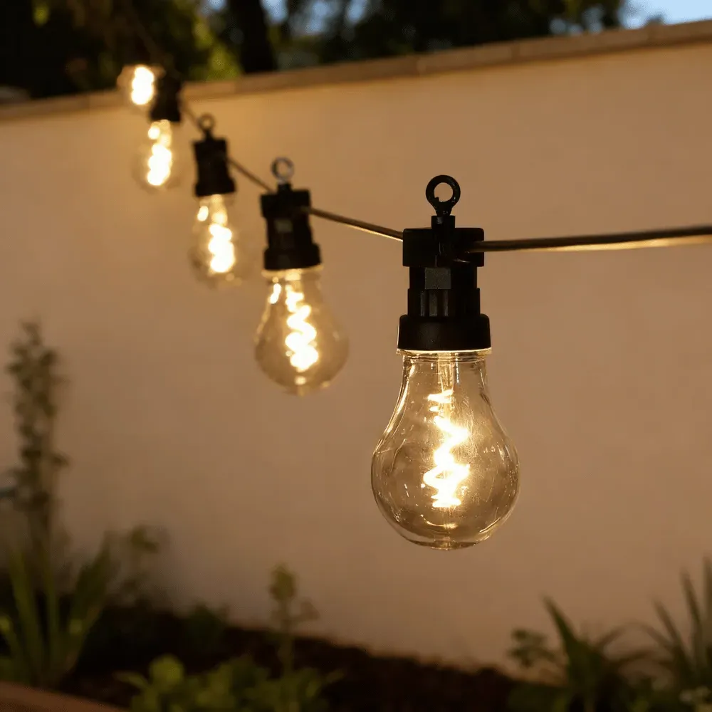 20 Spiral Filament Festoon Lights - 7.6m product