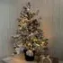 3ft Snowmelt Pre-Lit Christmas Tree with Pot Stand - White
