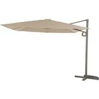 3m Deluxe Cantilever Parasol - Taupe, Aluminium