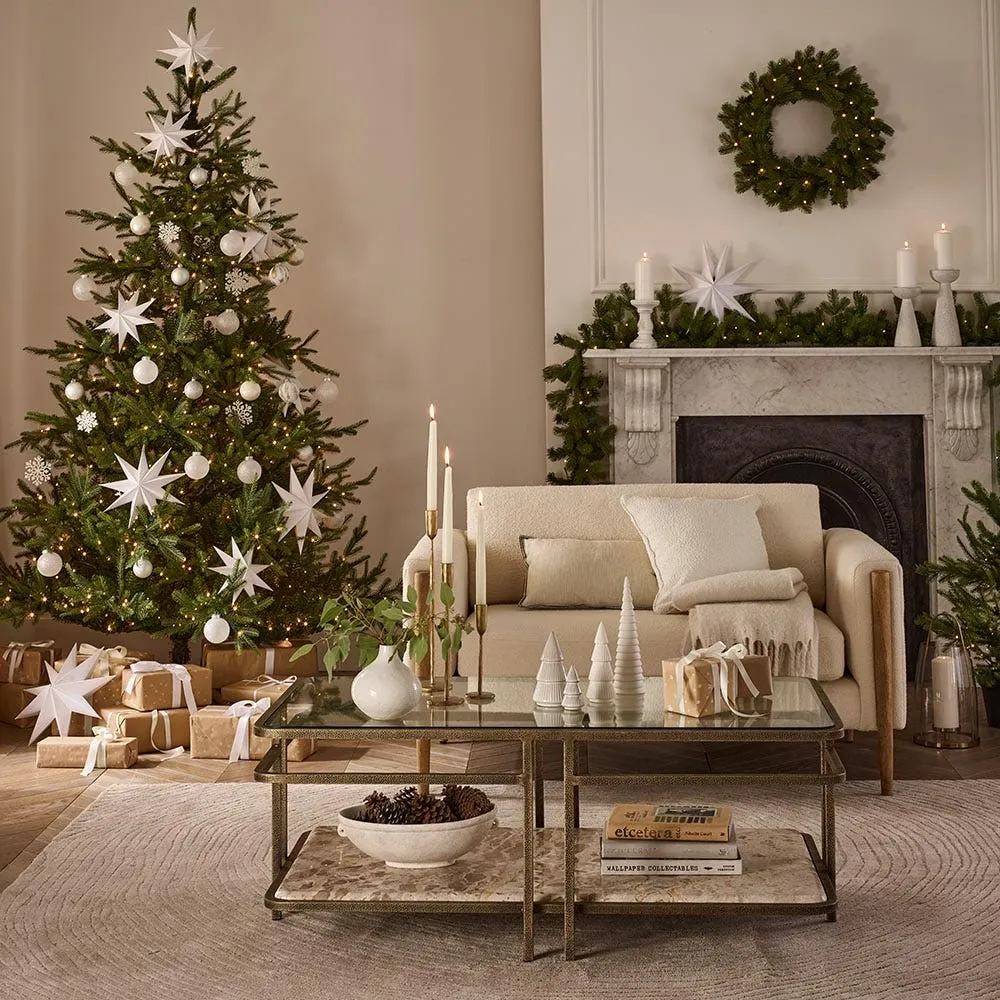 7ft Nordman Pre-Lit Christmas Tree - Green