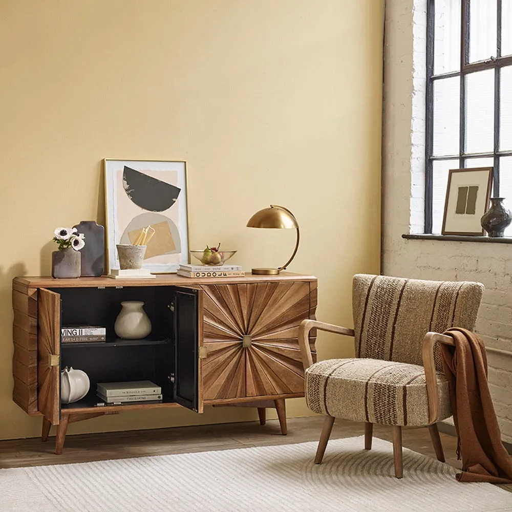 Agnes Sideboard with Storage - Black, Mango Wood alternate view