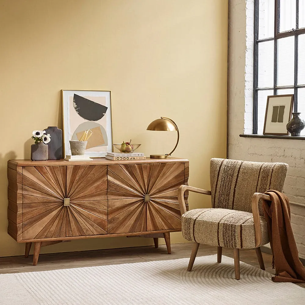 Agnes Sideboard with Storage - Black, Mango Wood product